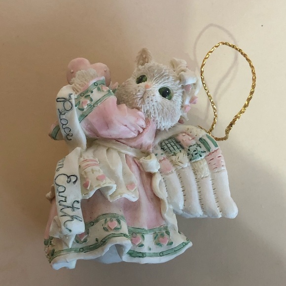 Rare vintage calico kittens Christmas ornament - Picture 2 of 13